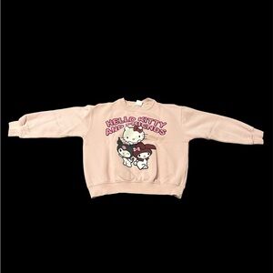 Zara Pink Kids Sweater with Hello Kitty Design